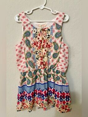 Baby Sara Sleeveless Multicolor Girls Romper Size 6X new with tags